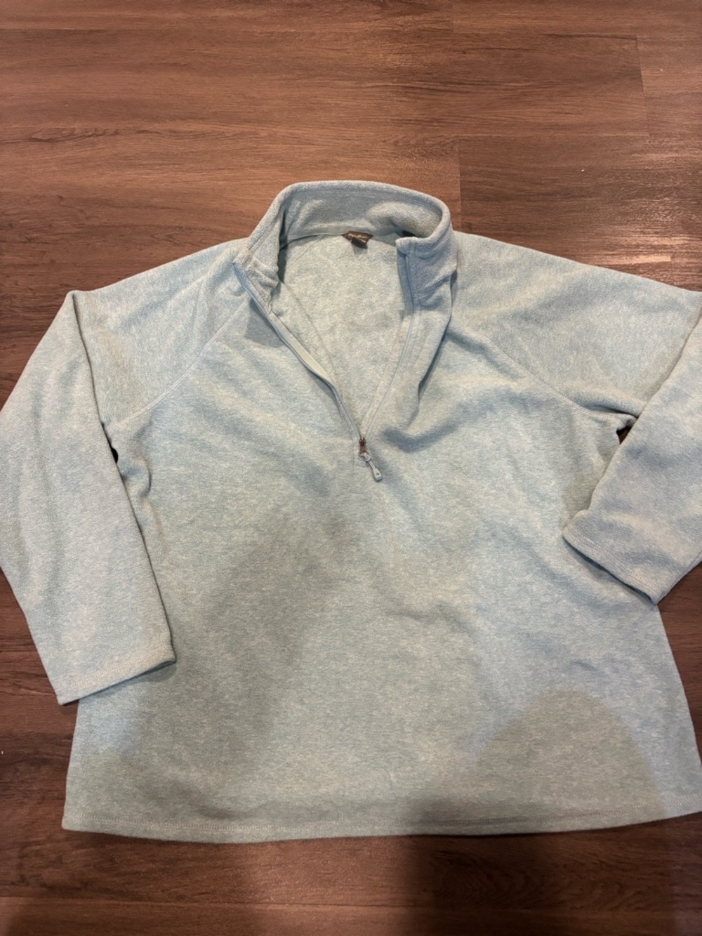 Eddie Bauer Light Blue Half-Zip Fleece Pullover